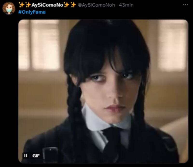 Merlina fue uno de los personajes con las que fue comparada. Fuente: X.com.