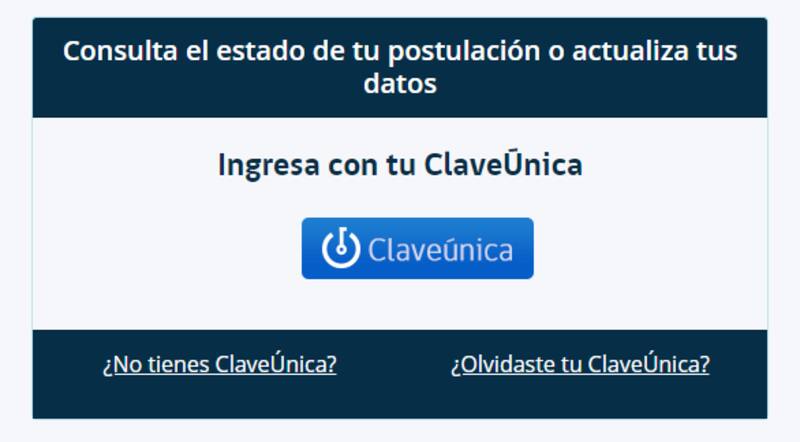 Aquí podrás conocer el estado de tu postulación. Créditos: Ministerio de Desarrollo Social y Familia