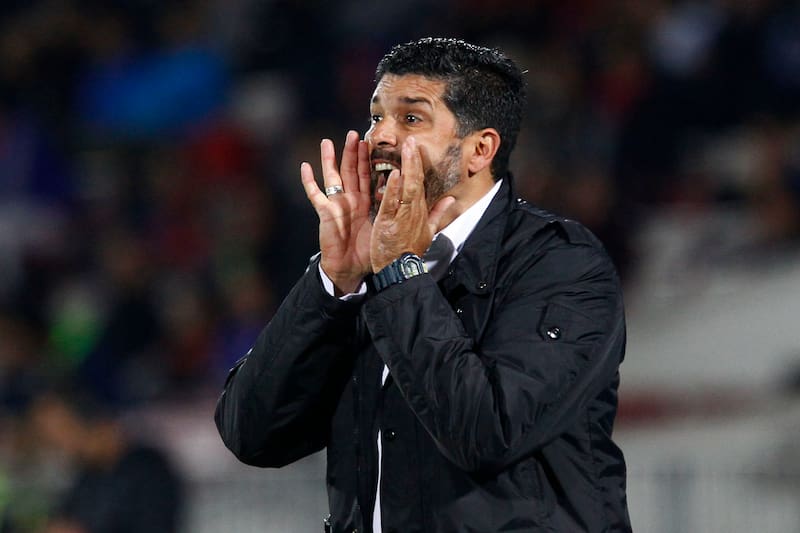 El DT en su paso por Unión La Calera en 2016. Foto: Agencia Aton.