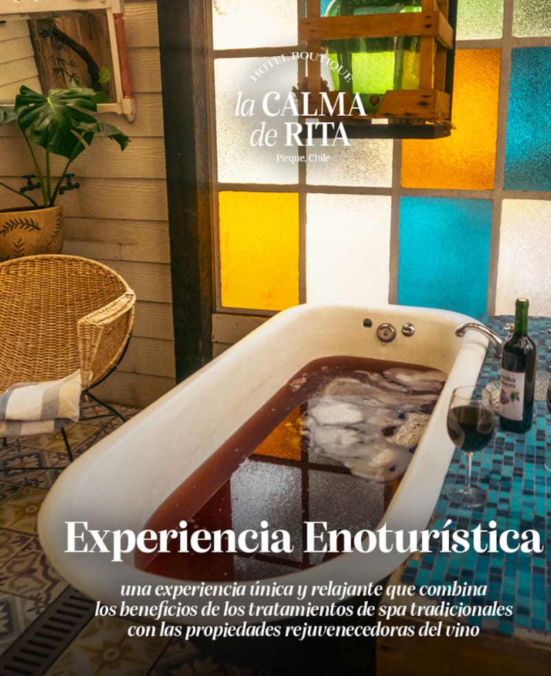 "La calma de Rita" ofrece experiencia como la Vinoterapia.