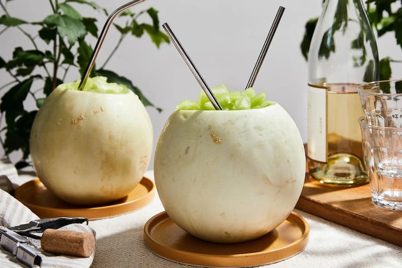 Uno de los tragos favoritos para las festividades nacionales es el clásico "Melvin", o "melón con vino".