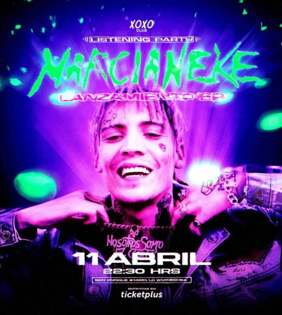 Marcianeke se presentará en Xoxo Club. Créditos: Instagram
