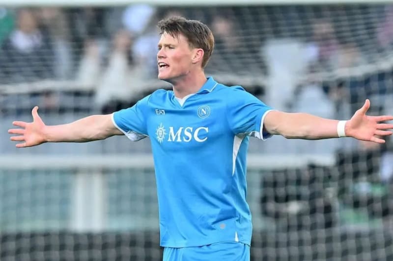 Scott McTominay, pieza clave en la buena campaña del Napoli. Foto: EFE.