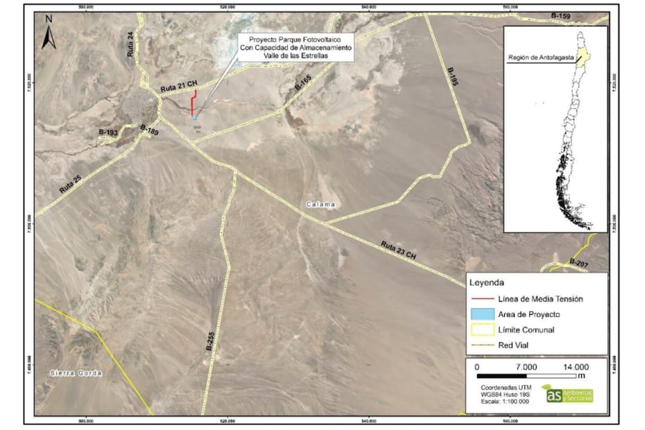 En este sector de la Región de Antofagasta estarán emplazadas las obras.