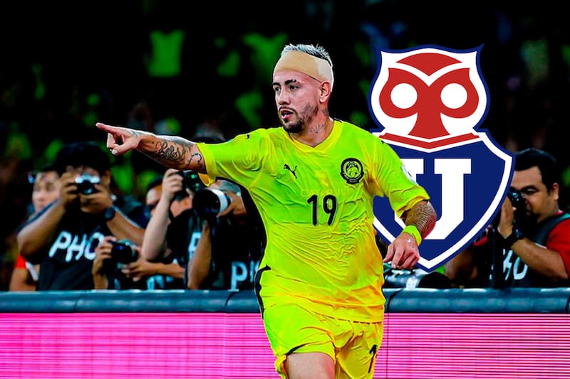 Rodrigo Holgado en la Selección de Malasia.