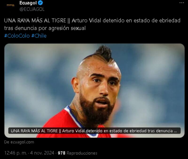 Prensa internacional reacciona a denuncia contra Arturo Vidal