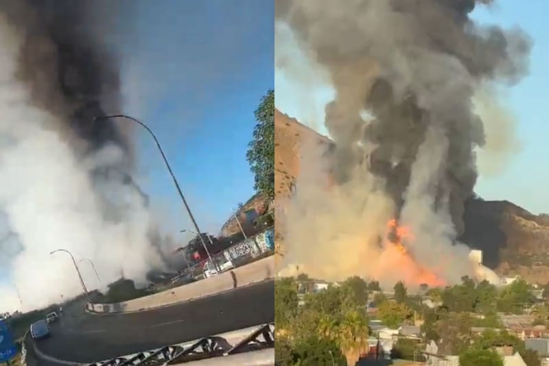 La catástrofe se desató tras el estallido de un camión de gas en la zona. Créditos: Captura de pantalla - X.