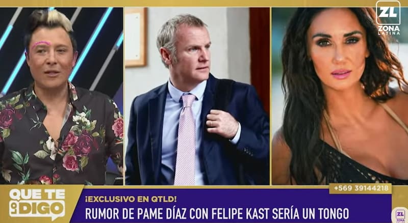 En "Que te lo digo" afirman que no hay romance entre Pamela Díaz y Felipe Kast. Créditos: Pantallazo Zona Latina