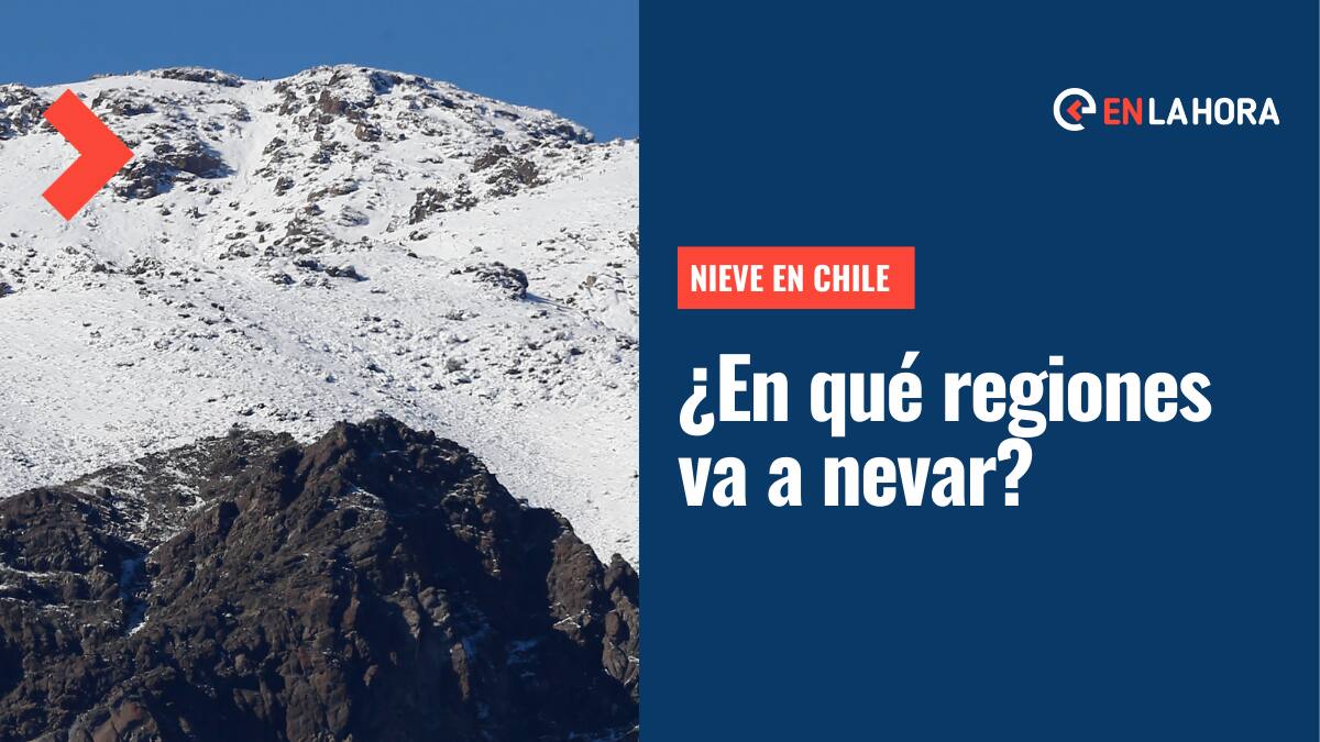 Nieve en Santiago y más regiones: Revisa en qué sectores nevará y cuántos centímetros caerán