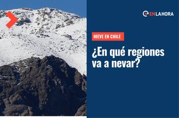 Nieve en Santiago y más regiones: Revisa en qué sectores nevará y cuántos centímetros caerán