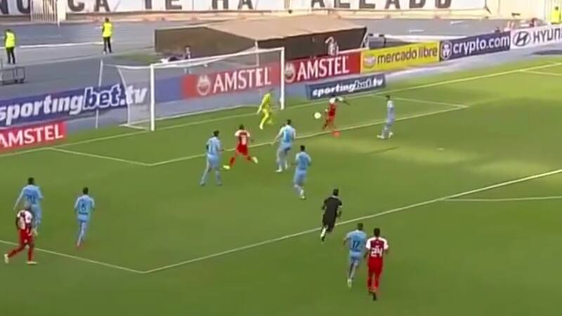 No lo podían creer: el gol que puso en ventaja a Santa Fe ante Deportes Iquique en Copa Libertadores