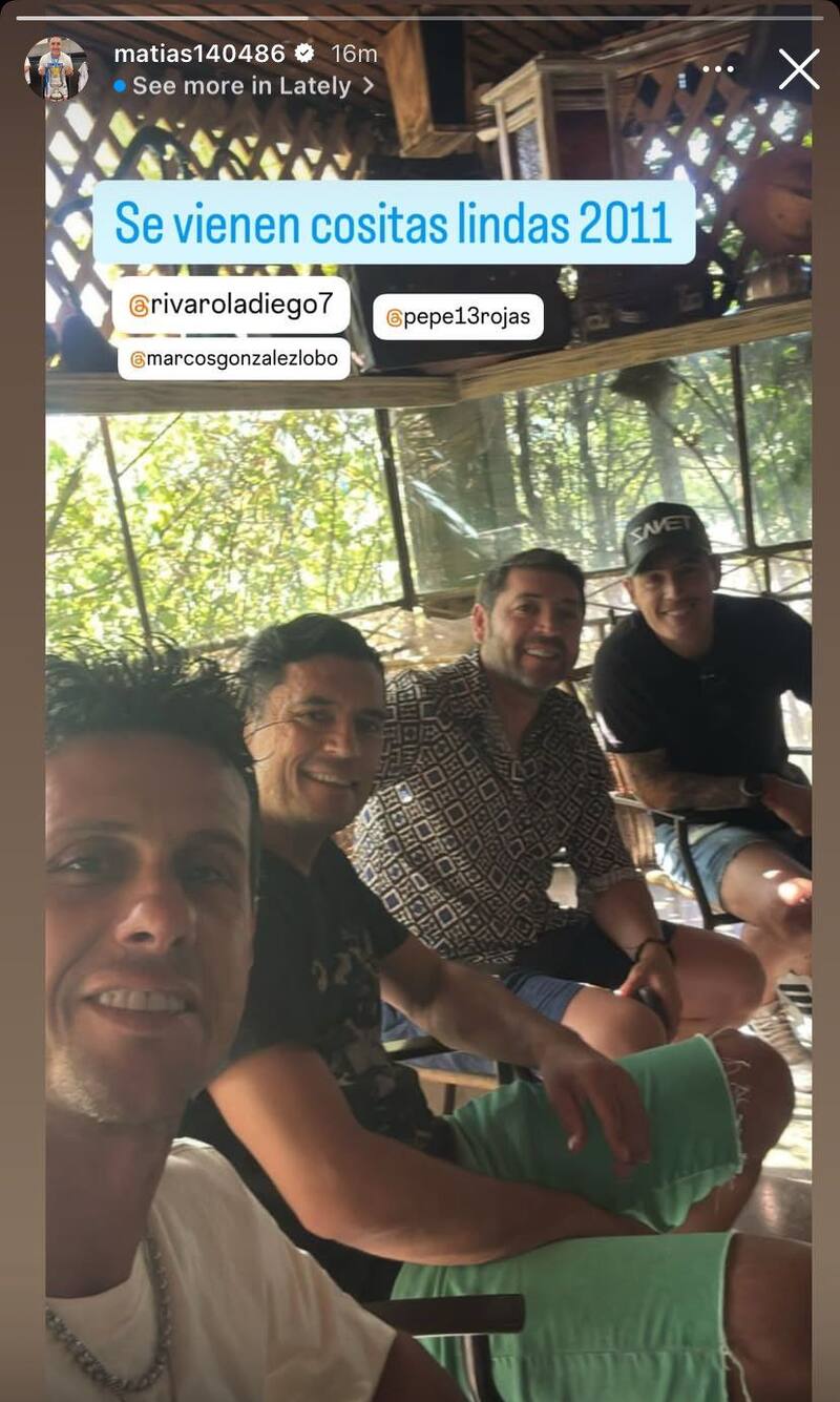 Los cracks campeones de la U en la Copa Sudamericana 2011 se reunieron. Foto: Instagram.