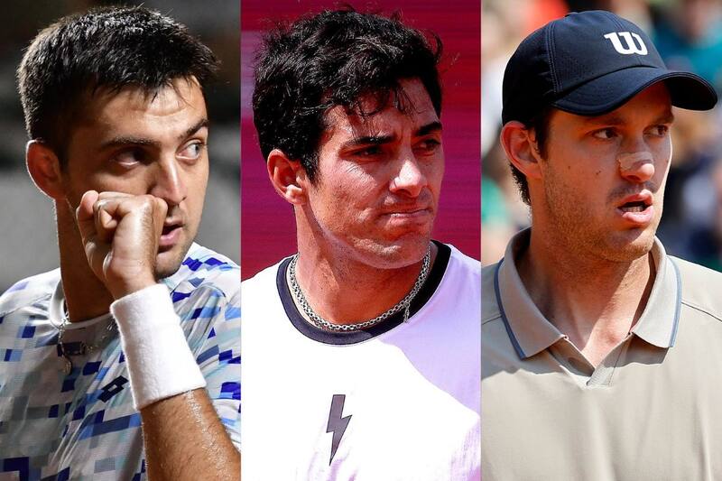 Tomás Barrios, Cristian Garin y Nicolás Jarry