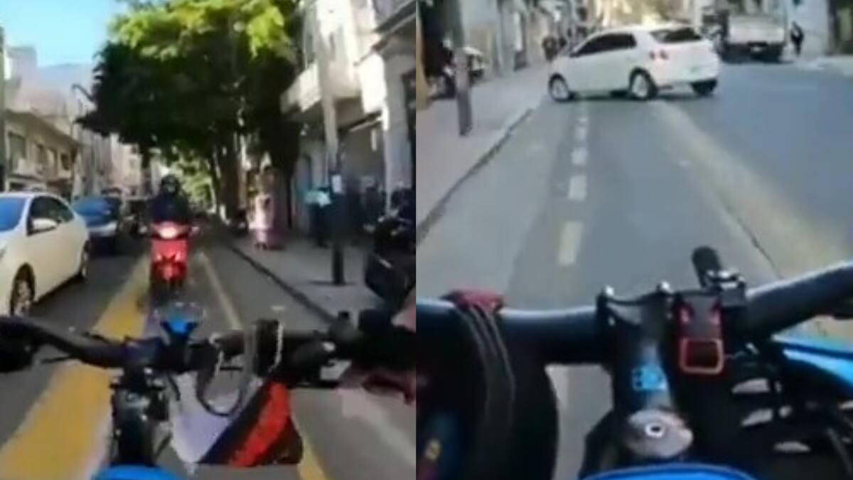 VIDEO | Ciclista argentino que se hizo viral por golpear autos dice que ha recibido amenazas