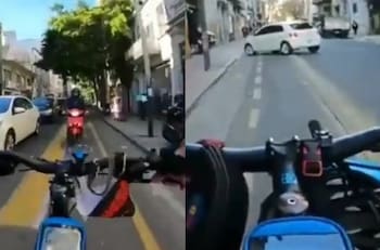 VIDEO | Ciclista argentino que se hizo viral por golpear autos dice que ha recibido amenazas