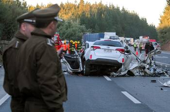 Accidentes de tránsito en Ovalle dejaron 2 personas fallecidas y 19 lesionados en Ruta 5 Norte