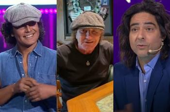 Emocionó a Cristián Riquelme: El saludo de Brian Johnson a su imitador sorprendió al jurado de "Yo Soy"