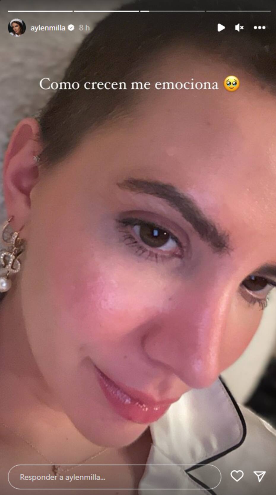 En sus historias de Instagram, Aylén Milla se mostró muy contenta con especial hito tras ganar su batalla contra el cáncer.