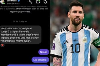 Quedó loco: emprendedor argentino mostró que Lionel Messi le escribió para comprarle su producto