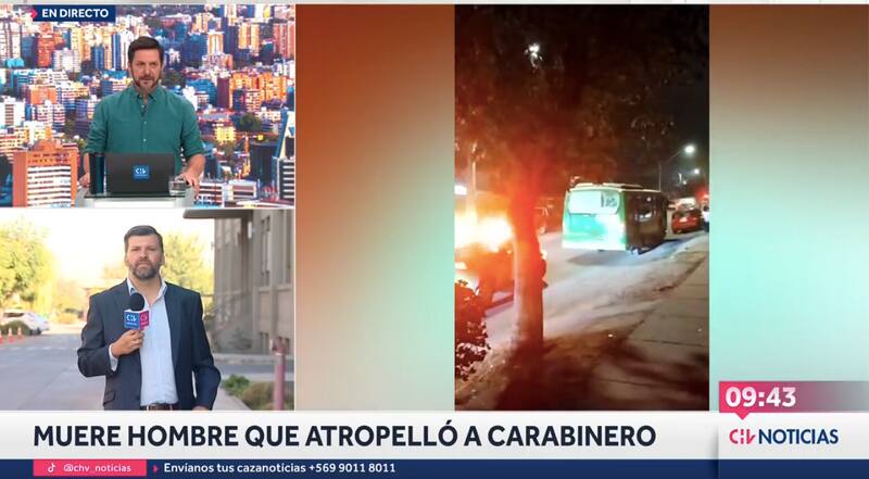 Defendió a Carabineros de Chile por críticas que recibieron en Twitter / CHV
