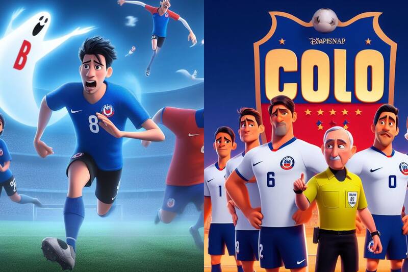 Algunos de los resultados que arrojó la Inteligencia Artificial para los equipos nacionales como películas de Pixar.