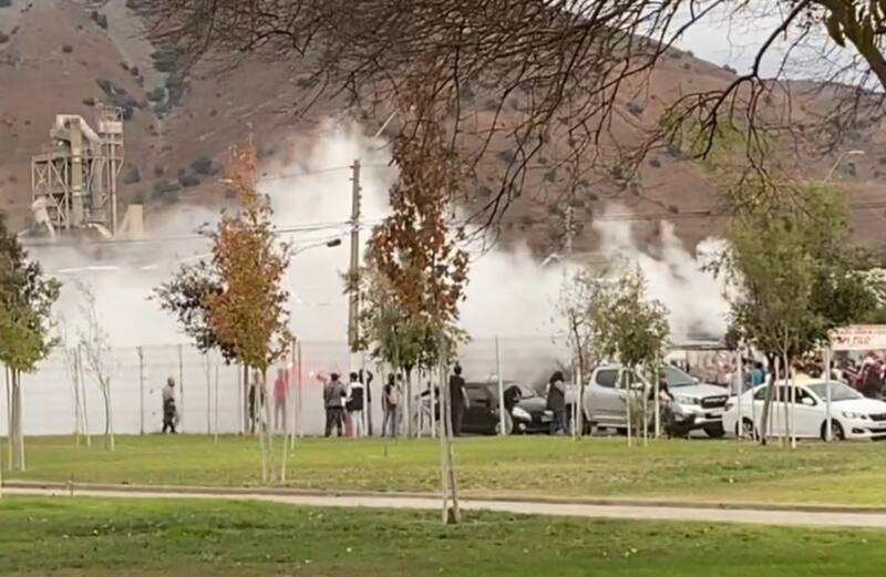 Hinchas de Colo Colo. Foto: Captura.