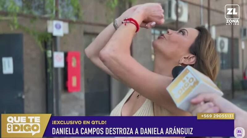 acusó a Daniela Aránguiz de estar alcoholizada cuando habló en Plan Perfecto. Créditos: Pantallazo Zona Latina