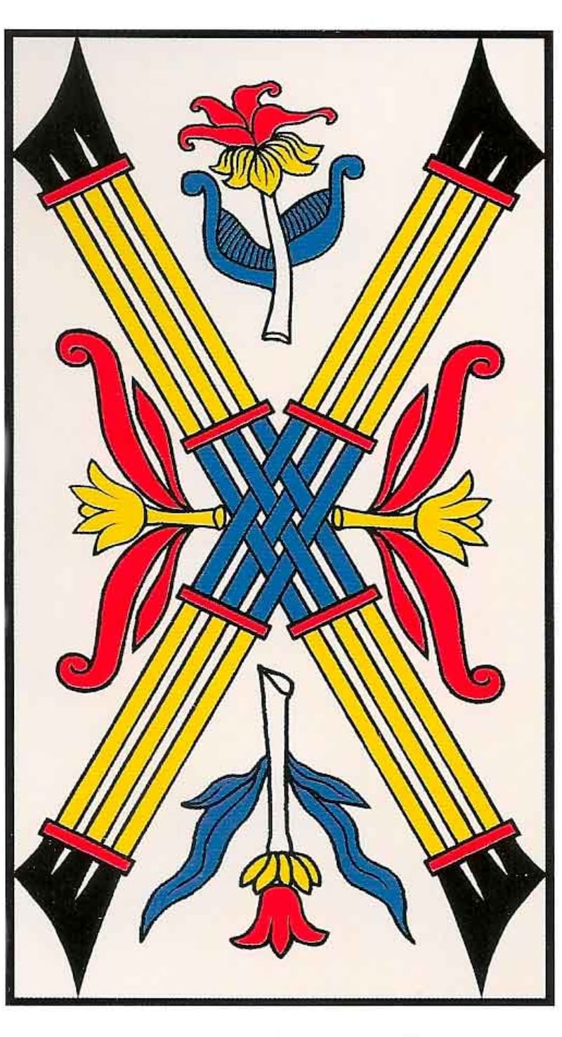 6 de bastos del Tarot de Marsella | Foto: EnLaHora