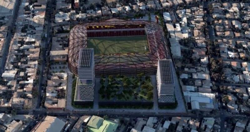 Maqueta estadio Santa Laura