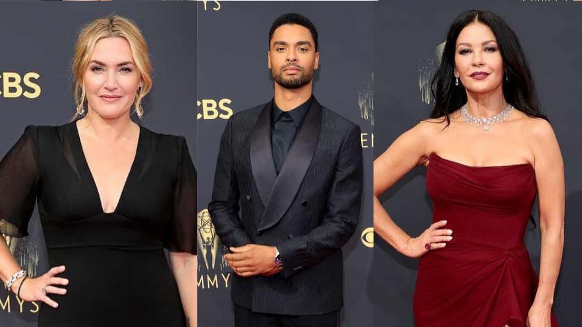 Regé Jean Page, Catherine Zeta Jones y Kate Winslet: Estos fueron los mejores looks de la alfombra roja de los Premios Emmys 2021