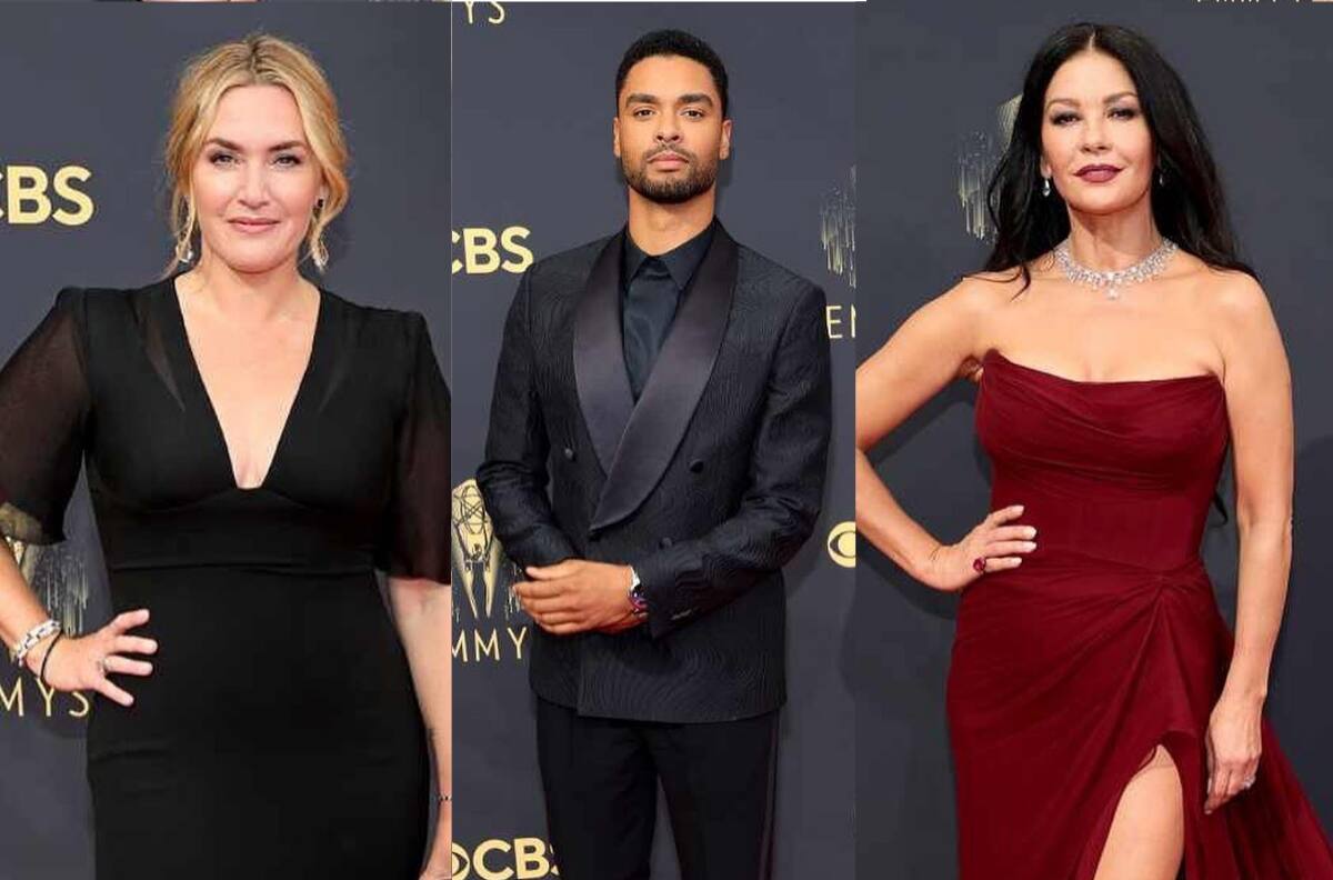 Regé Jean Page, Catherine Zeta Jones y Kate Winslet: Estos fueron los mejores looks de la alfombra roja de los Premios Emmys 2021