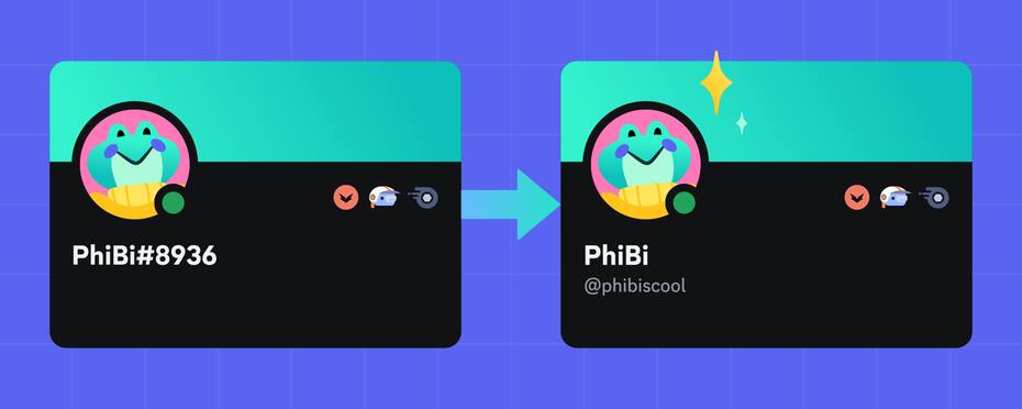 Así se verán los nombres de usuario tras la actualización. Créditos: Discord.