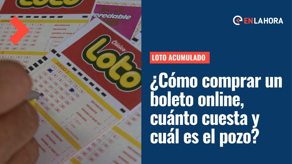 Loto acumulado: ¿Cómo comprar un boleto por internet, cuánto cuesta y cuál es el pozo?