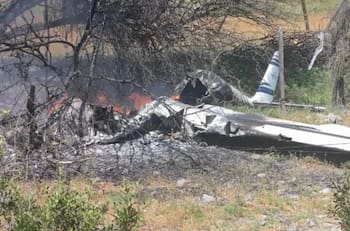 VIDEO | Avión capotó en el Aeródromo de Chacabuco: Dos personas resultaron heridas