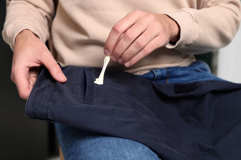 Descubre con qué productos del hogar puedes sacar el chicle de tus prendas.