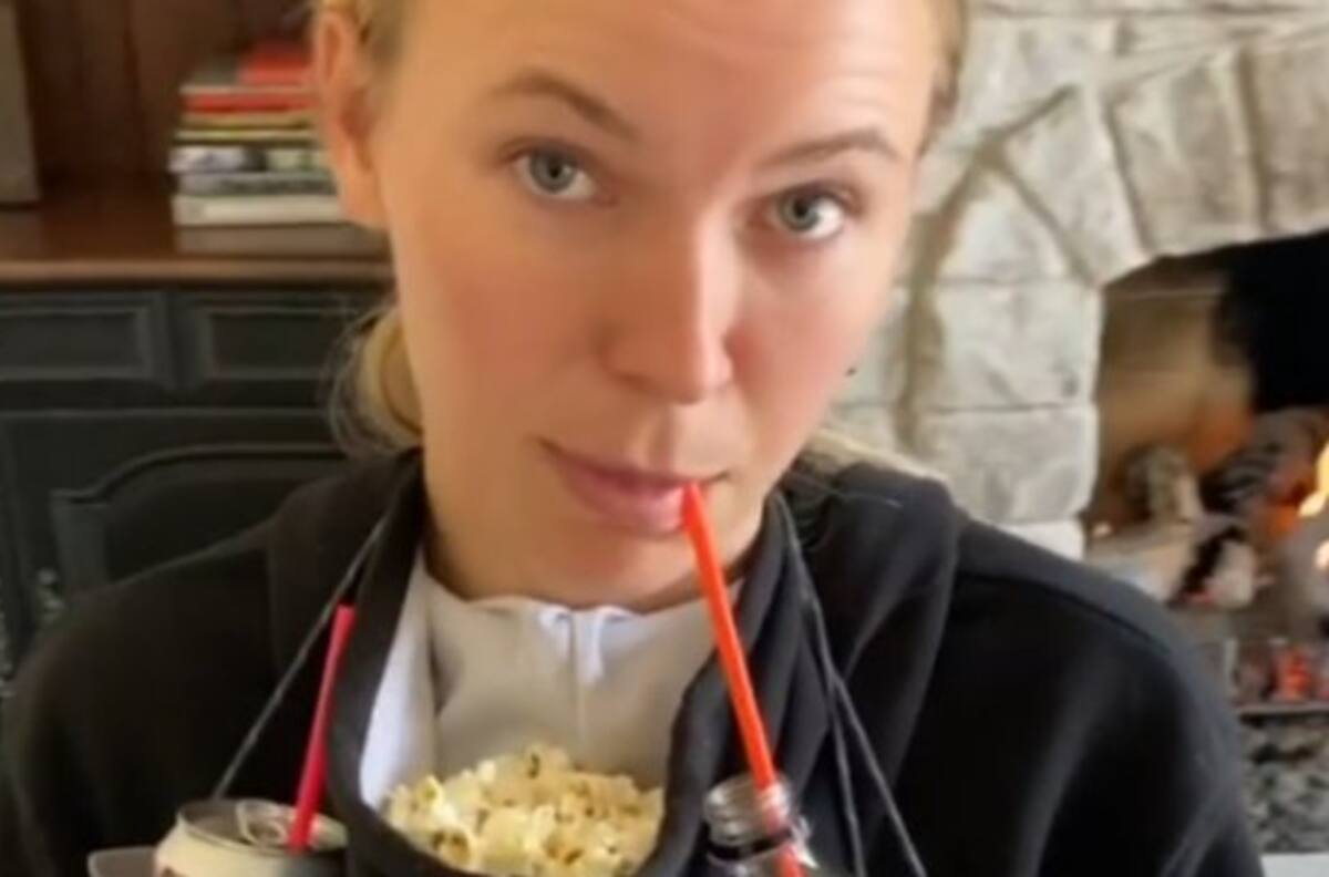 Caroline Wozniacki nos enseña como pasar la cuarentena comiendo