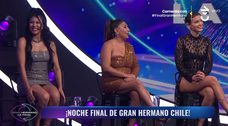 Las tres finalistas de "Gran Hermano" Chile.