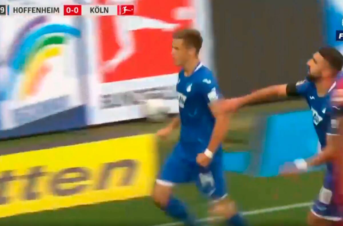 Baumgartner pone en ventaja al Hoffenheim luego de una gran jugada