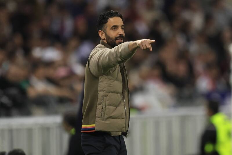 Ruben Amorim, DT de Manchester United. EFE