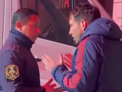 Captan discusión de Manuel Mayo con la policía por falta de contingente para el plantel de la U