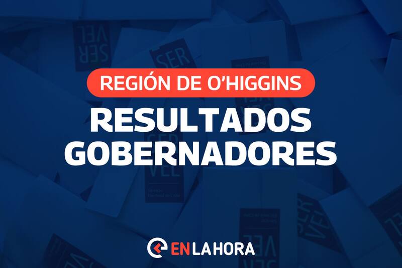 resultados segunda vuelta gobernadores en la Región de O´Higgins.