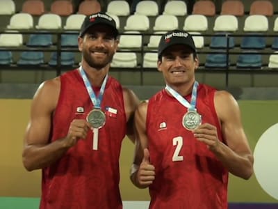 Primos Grimalt rozaron el oro y cayeron en la final de la sexta fecha del Sudamericano de Voleibol Playa