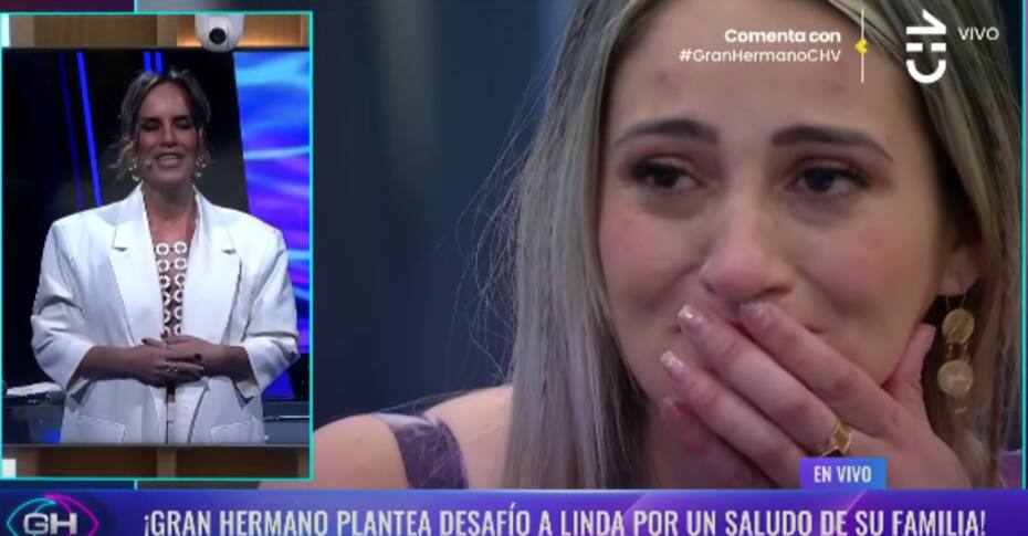 Linda Marcovich se emocionó en "Gran Hermano".