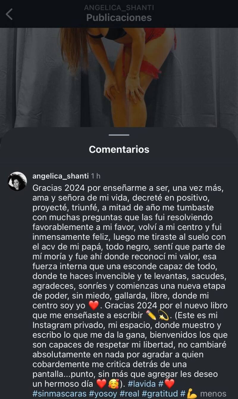 compartió reflexión por Instagram.