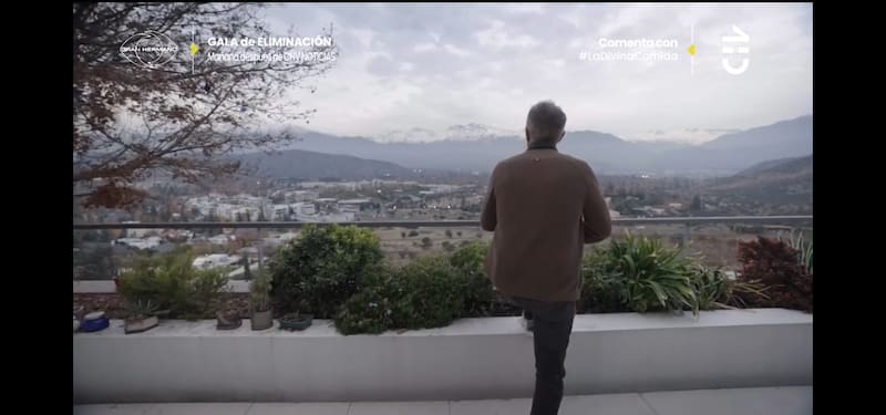 La impresionante vista de su casa.