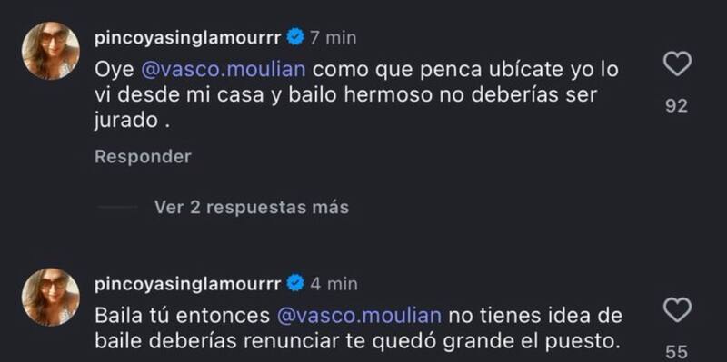 La chilota salió en defensa de Cony Capelli tras crítica de Vasco Moulian.