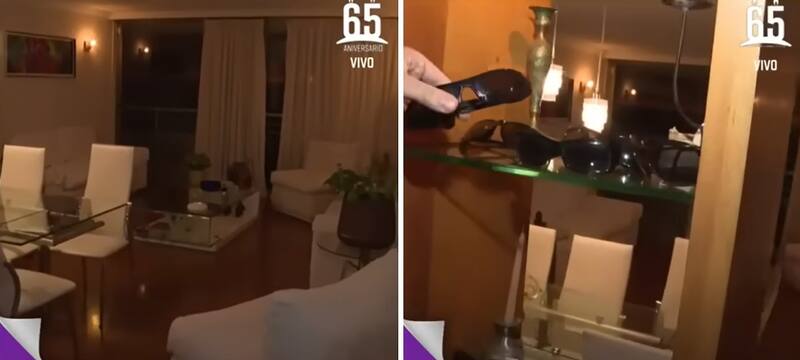 El departamento de Arturo Longton. Créditos: Pantallazo Canal 13