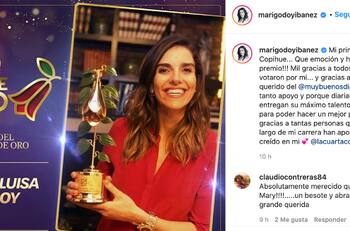María Luisa Godoy y Pancho Saavedra agradecieron tras ser reyes del "Copihue de Oro"