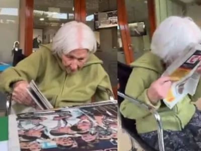 VIDEO | Me entró una basurita al ojo: abuela de 98 años hincha de Platense se entera del título