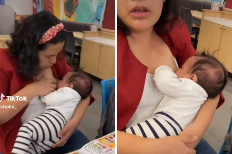 Mujer amamanta a su bebé, es atacada y caso se hace viral.